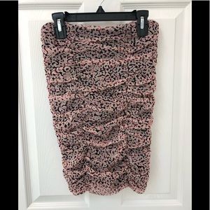 BAR III Femme Utility Skirt Pink and Black Small